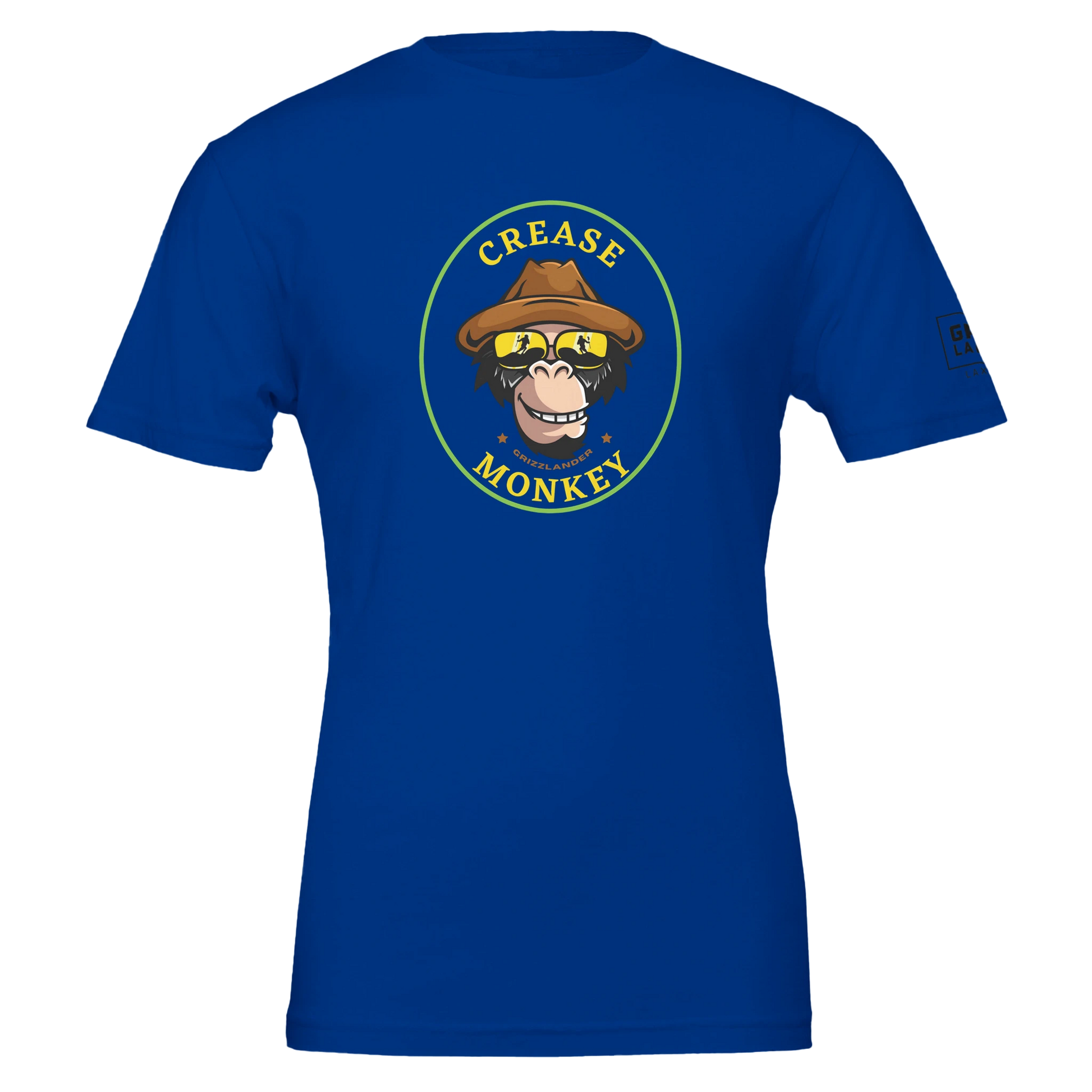 Crease Monkey Mens T-Shirt – Grizzlander Lacrosse Co. Crease Monkey Mens T-Shirt – Grizzlander Lacrosse Co.